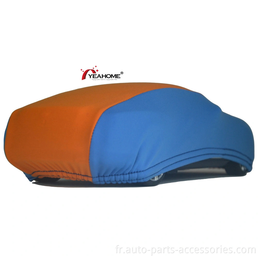 Couverture de voiture intérieure élastique robuste Couverture multicolore de sensations molles